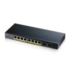 Kép 1/4 - Zyxel GS1900-10HP Vezérelt L2 Gigabit Ethernet (10/100/1000) Ethernet-áramellátás (PoE) támogatása Fekete