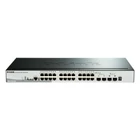 Kép 1/3 - D-Link DGS-1510-28P hálózati kapcsoló Vezérelt L3 Gigabit Ethernet (10/100/1000) Ethernet-áramellátás (PoE) támogatása Fekete