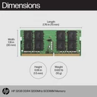 Kép 2/10 - HP RAM DDR4 SO-DIMM 16GB (1x8GB) 3200MHz (8C4X9AA)