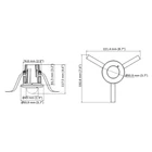 Kép 7/8 - Hikvision DS-2CD2E43G2-U(2.8mm) 4 MP AcuSense In-Ceiling Fixed Mini Dome Network Camera