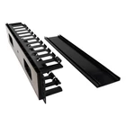 Kép 7/8 - Techly I-CASE CABLE-FR2 2U Kábel Szervező 19" Rack Szekrényekhez Fedéllel, Fekete