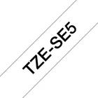 Kép 2/3 - Brother TZE-SE5 címkéző szalag Fehéren fekete TZ/TZe