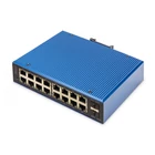 Kép 1/5 - Digitus DN-651158 hálózati kapcsoló Vezérelt L2 Gigabit Ethernet (10/100/1000) Fekete, Kék
