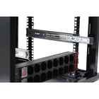 Kép 6/8 - Techly I-CABINET-TRAY14BK Kihúzható Rack Polc Mobil Eszközök Számára 14 Hellyel