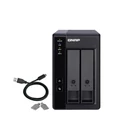 Kép 2/9 - QNAP TR-002 tárolóegység burkolat HDD/SSD ház Fekete 2.5/3.5"