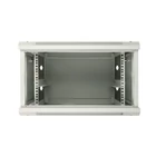 Kép 3/7 - Extralink szafa wisz 19\" 6U 450mm szara d. blaszane Falra szerelhető állvány Szürke