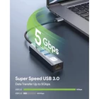 Kép 8/10 - Techly IDATA USB-ETGIGA3AA USB 3.0 RJ45 Gigabit Hálózati Kártya/Adapter, 3x USB-A Hub