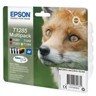 Kép 2/2 - Epson Fox T1285 tintapatron 1 db Eredeti Fekete, Cián, Magenta, Sárga