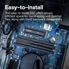 Kép 5/6 - Crucial CT2000P310SSD5 P310 2TB PCIe Gen4 NVMe 2280 M.2 SSD hűtőbordával