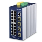 Kép 1/3 - PLANET IGS-6325-16T4S hálózati kapcsoló Vezérelt L3 Gigabit Ethernet (10/100/1000) Kék, Szürke