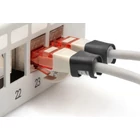 Kép 3/5 - Fekete színű színes klipsz RJ45 csatlakozóhoz, 100 darabos csomagban