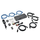 Kép 4/4 - 4-portos DisplayPort KVM kapcsoló audióval, kábelekkel és USB 3.0 SuperSpeed hubbal