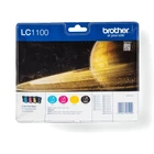 Kép 1/3 - Brother LC1100VALBP tintapatron 4 db Eredeti Fekete, Cián, Magenta, Sárga