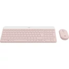 Kép 2/4 - Logitech 920-011322 billentyűzet Egér mellékelve Irodai Vezeték nélküli RF QWERTY Nemzetközi amerikai Rózsa