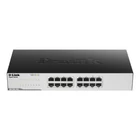 Kép 1/4 - D-Link GO-SW-16G Beállítást nem igénylő (unmanaged) L2 Gigabit Ethernet (10/100/1000) 1U Fekete