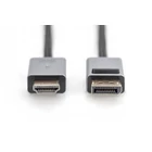 Kép 2/2 - Digitus DB-340202-030-S video átalakító kábel 3 M DisplayPort HDMI Fekete