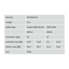Kép 4/5 - Digitus DK-2533-03 Többmódú optikai patch kábel LC-LC 3m OM2 Full Duplex