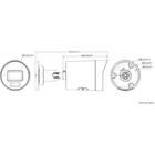 Kép 3/3 - Hikvision DS-2CD2086G2H-IU(2.8mm)(eF) 8 MP Darkfighter által működtetett rögzített Mini Bullet hálózati kamera