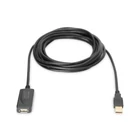 Kép 2/4 - Digitus DA-70130-4 USB kábel USB 2.0 5 M USB A 0,48 Gbit/s Fekete