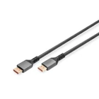 Kép 1/2 - PREMIUM DisplayPort 16K60Hz DP/DP M/M csatlakozó kábel, fekete, 1 m