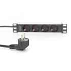 Kép 2/5 - Digitus DN-95418 áramelosztó egység (PDU) 4 AC kimenet(ek) 0U/1U Fekete