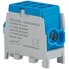 Kép 1/2 - Főáramköri leágazó kapocs,sínre,kék,engedélyes  2.5-25mm2, max. 1000VAC/DC, max.101A