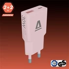 Kép 1/5 - Avax CH641P HÁLÓZATI TÖLTŐ, 30W, USB-C, USB-A, PINK