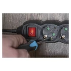 Kép 4/5 - Emos PC1321R HOSSZABBÍTÓ 1,5 M / 3 ALJZAT / KAPCSOLÓS / 1,5 MM2
