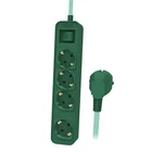 Kép 1/2 - Philips CHP2147G/58 HOSSZABÍTÓ 4 aljzat, kapcsolóval,1,5m,gyermekvédelemmel ,különleges kialakítás X-mass / karácsonyi / zöld színnel