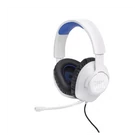 Kép 8/10 - JBL Quantum 100P Console (Vezetékes, gaming fejhallgató levehető mikrofonnal), Fehér/Kék