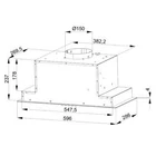 Kép 2/2 - MAAN Tytan 3 60 black built-in under-cabinet hood