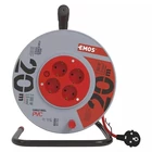 Kép 2/6 - Emos P09220 KÁBELDOB 20 M / 4 ALJZAT / PIROS / PVC / 230 V / 1 MM2