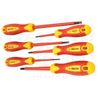 Kép 1/2 - 1000 V-ra szigetelt csavarhúzó szett  1000 V; 1×5,5×125mm; 0,8×4×100mm; 0,4×2,5×75mm