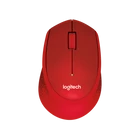 Kép 1/5 - LOGITECH Egér - M330 Silent Plus Vezeték Nélküli Optikai, Piros