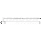 Kép 2/2 - Üveg LED világító cső, opál burás  230 V, 50 Hz, G13, 22 W, 2280 lm, 6500 K, 200°, EEI=F