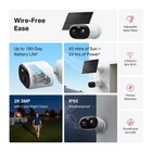 Kép 2/3 - MERCUSYS Wireless Kamera Cloud kültéri éjjellátó + Okos Solar panel IP65, MC410 KIT