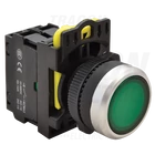 Kép 1/2 - Világító nyomókapcsoló, zöld  1×NO, 5A/230V AC-15, IP65, LED 230V AC/DC