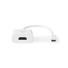 Kép 1/3 - Nedis CCGB64651WT02 USB átalakító adapter 3.2 Gen 1, USB-C (USB C) - HDMI 4K@30Hz, 0,20m