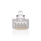 Kép 3/4 - Nedis CCGB89302ME tömör kábelre, UTP RJ45 CAT5 csatlakozó dugó, szerelhető, aranyozott, 10db/csomag