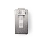 Kép 2/4 - Nedis CCGB89302ME tömör kábelre, UTP RJ45 CAT5 csatlakozó dugó, szerelhető, aranyozott, 10db/csomag