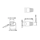 Kép 4/4 - Nedis CCGB89900GY törésgátló UTP RJ45 csatlakozóhoz, szürke, 10db/csomag