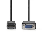Kép 1/3 - Nedis CCGL37301BK20 VGA -  Displayport kábel 1080p, 2m
