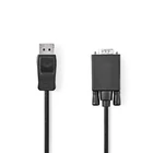 Kép 2/3 - Nedis CCGL37301BK20 VGA -  Displayport kábel 1080p, 2m