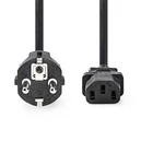 Kép 1/3 - Nedis CEGL10030BK30 táp kábel IEC-320-C13, 3 x 1mm, hossz 3m