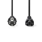 Kép 1/3 - Nedis CEGL10130BK20 notebook / laptop tápkábel IEC-320-C5, 3 x 0.75 mm, hossz 2m