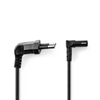Kép 1/3 - Nedis CEGL11075BK30 tápkábel IEC-320-C1, 90°-os szögben hajlított, 3m
