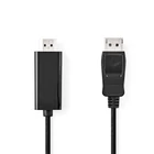 Kép 1/3 - Nedis CCGL37100BK10 Displayport dugó - HDMI dugó kábel 1080p, 1m