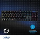 Kép 6/8 - Nedis GKBDM110BKUS gamer billentyűzet, USB,Mechanikus gombok | LED | QWERTY | Amerikai kiosztás