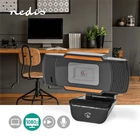 Kép 5/6 - Nedis WCAM100BK (webcam) webkamera 1920x1080 full Hd, 30fps, sztereo mikrofon, lencsevédő