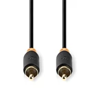 Kép 1/3 - Nedis CABW24170AT20 digitális koax kábel, 2 x aranyozott RCA, hossz 2m